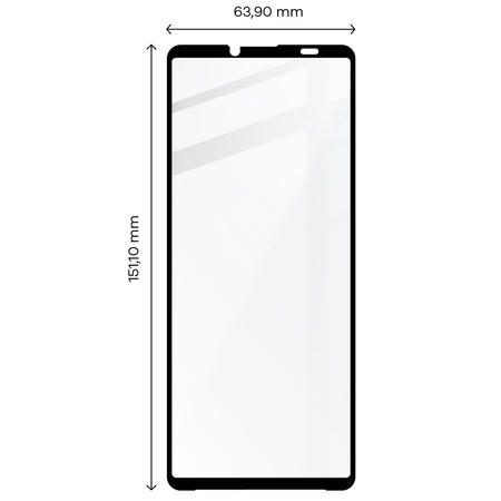 Szkło hartowane Bizon Glass Edge 2 do Xperia 10 V, czarne