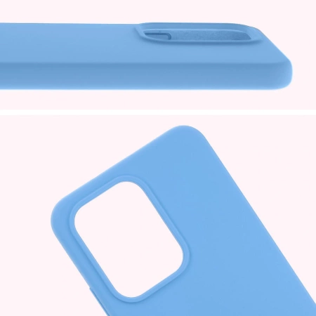 Silikonowe etui Bizon Soft Case do Oppo Reno13, niebieskie