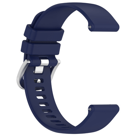 Pasek silikonowy do smartwatcha, Bizon Strap Watch Silicone Pro T, Quick Release 20 mm, granatowy