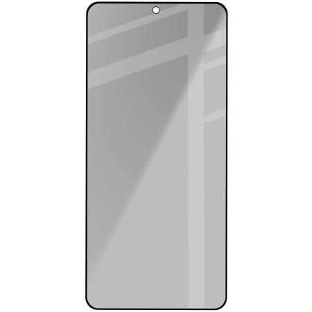 Prywatyzujące szkło hartowane Bizon Glass Edge Shadow do Galaxy S26 Plus / S25 Edge, przyciemniane z czarną ramką