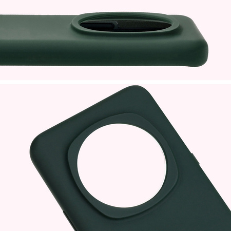 Silikonowe etui Bizon Soft Case do Honor Magic6 Pro, ciemnozielone