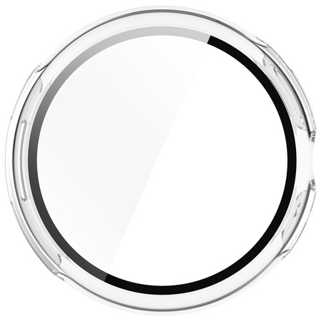 Etui ze szkłem do zegarka Bizon Case+Glass Watch do Google Pixel Watch 3 45mm, przeźroczyste