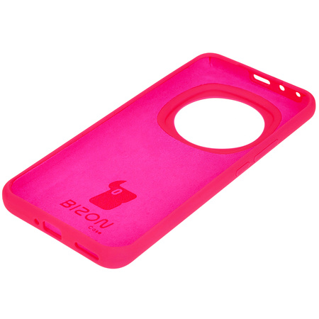 Silikonowe etui Bizon Soft Case do Honor Magic6 Pro, neonowo-różowe