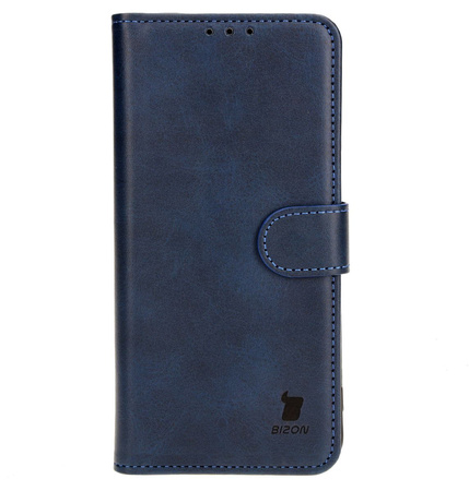 Etui z klapką Bizon Case Pocket do Galaxy S25 Plus / S24 Plus, granatowe