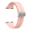 Silikonowy pasek Bizon Strap Watch Silicone L do Apple Watch 44/45/46/49 mm, różowy