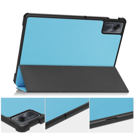 Etui Bizon Case Tab Croc do Xiaomi Redmi Pad SE, błękitne