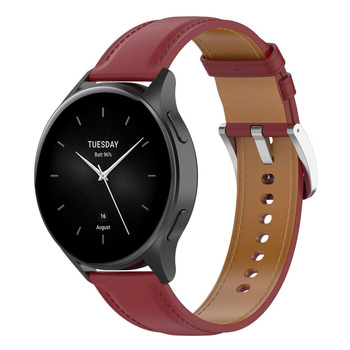 Pasek Bizon Strap Watch Casual do  Xiaomi Watch 2/Watch S3 47 mm, bordowy