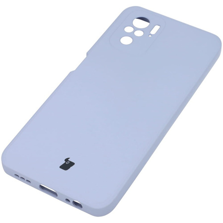Etui Bizon Case Silicone do Xiaomi Poco M5S / Redmi Note 10 / 10S, jasnofioletowe