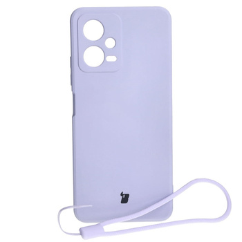 Etui Bizon Case Silicone Sq do Xiaomi POCO X5, Redmi Note 12 5G, jasnofioletowe