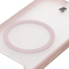 Etui z pierścieniem magnetycznym Bizon Case MatteO do Pixel 10 / 10 Pro, przydymione-różowe