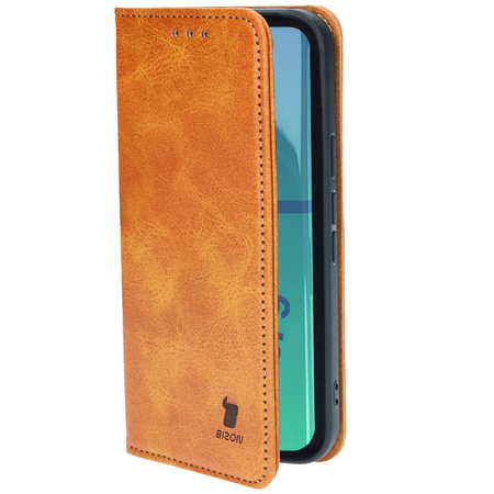 Etui z klapką Bizon Case Pocket Pro do Google Pixel 9 / 9 Pro, brązowe