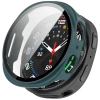 Etui ze szkłem do zegarka Bizon Case+Glass Watch do Samsung Galaxy Watch 8 40 mm, zielone