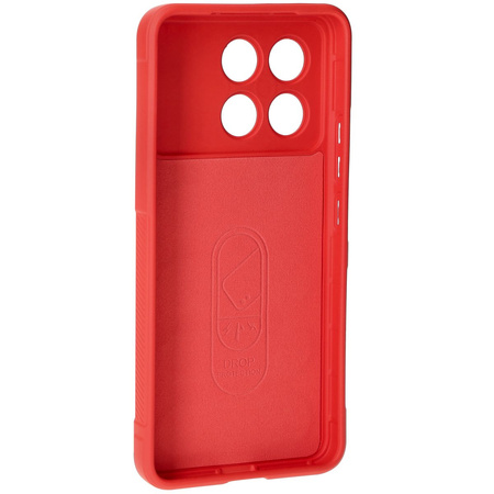 Pancerne etui Bizon Case Tur do Xiaomi Poco F6 Pro, czerwone