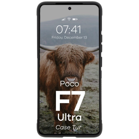 Pancerne etui Bizon Case Tur do Xiaomi Poco F7 Ultra, czarne