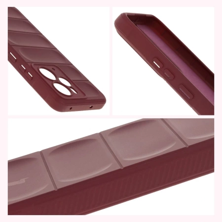 Pancerne etui Bizon Case Tur do Realme 14 5G, burgundowe
