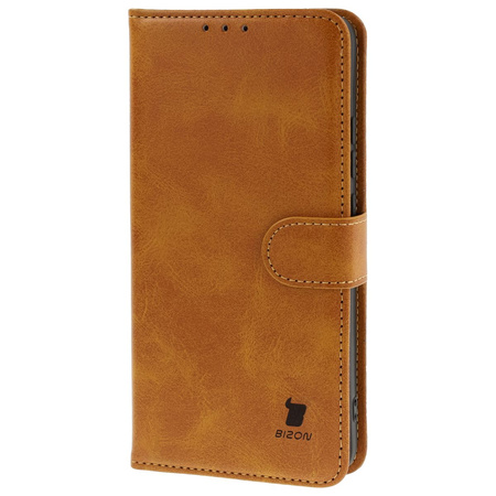 Etui z klapką Bizon Case Pocket do Xiaomi Poco X7 Pro, brązowe