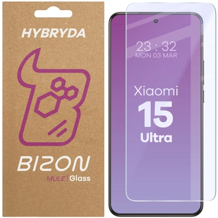 Elastyczne szkło hybrydowe Bizon Glass Mule do Xiaomi 15 Ultra