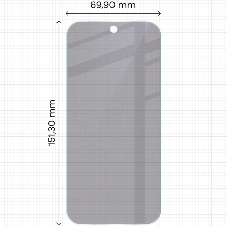 Prywatyzujące szkło hybrydowe Bizon Glass Mule Shadow do Google Pixel 9a, matowe