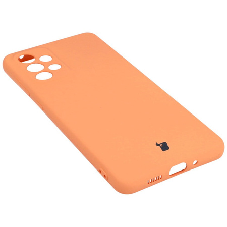 Etui Bizon Case Silicone do Galaxy A73 5G, pomarańczowe