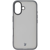 Etui Bizon Case Angelo do iPhone 16, półprzezroczyste z czarną ramką