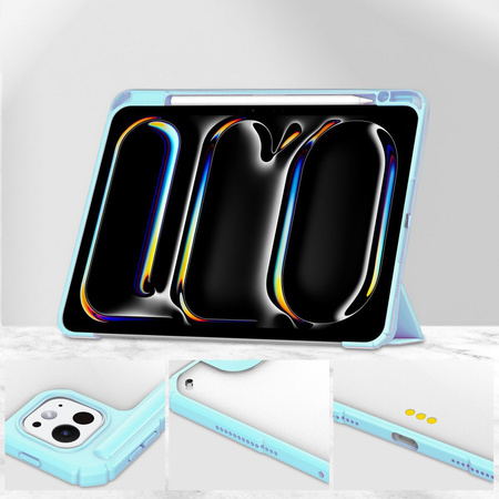 Etui Bizon Case Tab Clear Matt do iPad Pro 13" 2025 / 2024, błękitne