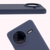 Silikonowe etui Bizon Soft Case do Xiaomi POCO F7 Ultra, ciemnoniebieskie
