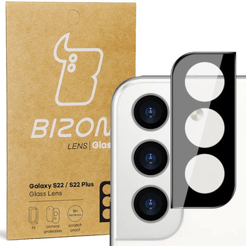 Szkło na aparat Bizon Glass Lens dla Galaxy S22 / S22 Plus, 2 sztuki