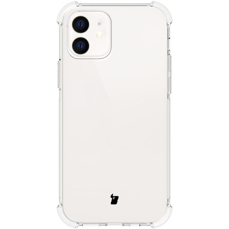 Etui + 2x szkło + obiektyw Bizon Case Clear Pack do iPhone 12, przezroczyste
