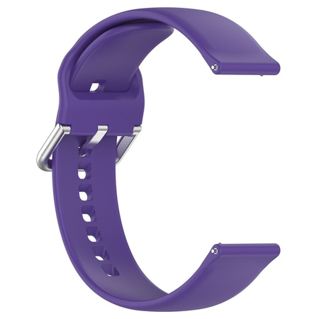 Pasek silikonowy do smartwatcha, Bizon Strap Watch Silicone Pro N, Quick Release 22 mm, fioletowy