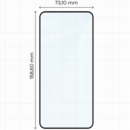 Szkło hartowane Bizon Glass Edge 3D do Oppo Reno13 Pro, czarna ramka