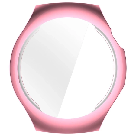 Etui z osłoną ekranu Bizon Case Watch Felipe do Huawei Watch 5 42mm, różowe