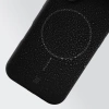 Silikonowe etui z pierścieniem magnetycznym Bizon Soft Case Magnetic do iPhone 14 Pro Max, czarne