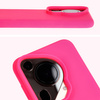 Silikonowe etui Bizon Soft Case do Huawei Pura 70, neonowo-różowe