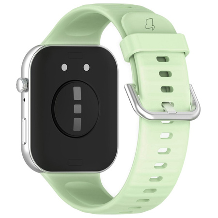 Pasek Bizon Strap Watch Silicone Pro do Huawei Watch Fit 3, jasnozielony