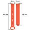 Silikonowy pasek Bizon Strap Watch Dots do Xiaomi Smart Band 10 / 9 / 9 NFC / 8, pomarańczowy