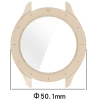 Etui ze szkłem do zegarka Bizon Case+Glass Watch do Xiaomi Watch S4, beżowe