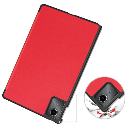 Etui Bizon Case Tab Croc do Lenovo Tab M11, czerwone