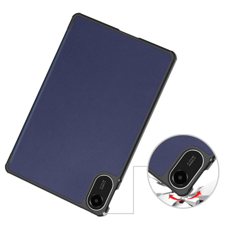 Etui z klapką Bizon Case Tab Croc do Xiaomi Redmi Pad 2, granatowe