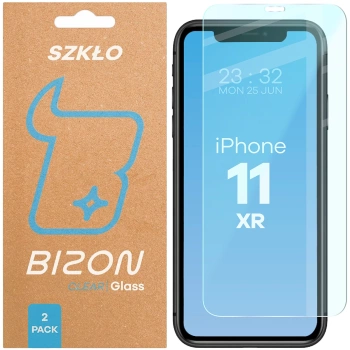 Szkło hartowane Bizon Glass Clear Duo do iPhone 11 / Xr, 2 sztuki