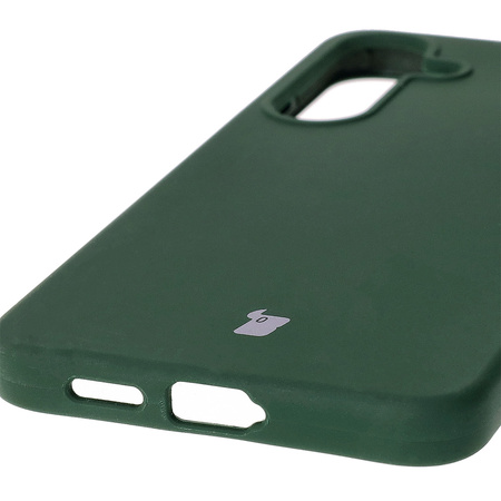 Silikonowe etui Bizon Soft Case do Galaxy S25 Plus, ciemnozielone