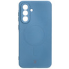 Silikonowe etui z pierścieniem magnetycznym Bizon Case Silicone Magnetic Sq do Galaxy A36 5G, granatowe