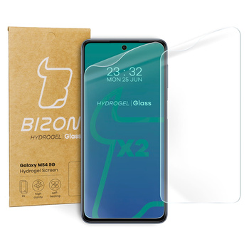 Folia hydrożelowa na ekran Bizon Glass Hydrogel do Galaxy M54 5G, 2 sztuki