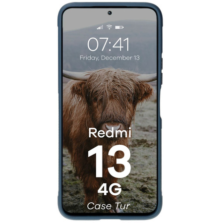 Pancerne etui Bizon Case Tur do Xiaomi Redmi 13 4G, granatowe