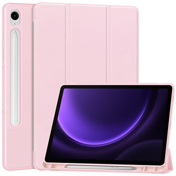 Etui Bizon Case Tab Lizard do Samsung Galaxy Tab S9 / S9 FE, różowe