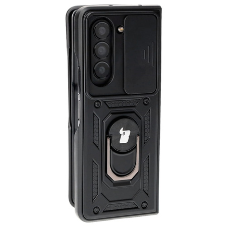 Etui Bizon Case CamShield Ring do Galaxy Z Fold5, czarne