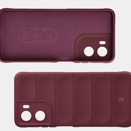 Pancerne etui Bizon Case Tur do Motorola Moto G06 4G / G06 Power 4, burgundowe