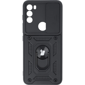 Etui Bizon Case CamShield Ring do Moto G71 5G, czarne
