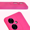Silikonowe etui Bizon Soft Case do Oppo Reno11 F 5G, neonowo-różowe