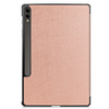 Etui Bizon Case Tab Croc do Galaxy Tab S10 Plus / S9 Plus, różowozłote