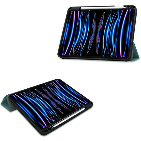 Etui Bizon Case Tab Lizard do Apple iPad Pro 11 2022/2021/2020/2018, ciemnozielone